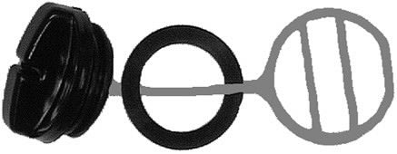 Polttoainetankin korkki Husqvarna 44, 266, 268, 272