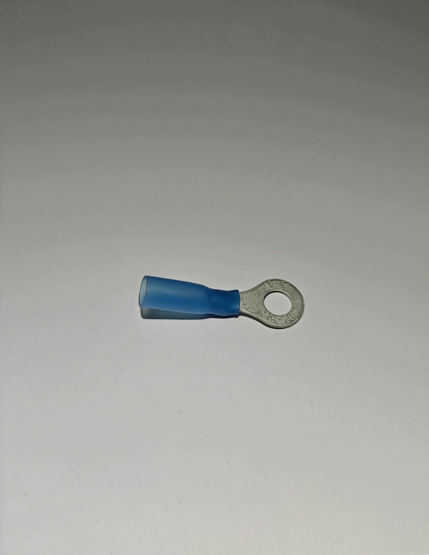 Rengasliitin 6mm Sininen Kutistettava 10kpl