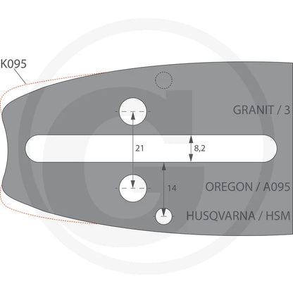 Granit Endurance Cut Terälaippa 3/8-15"-1,5mm