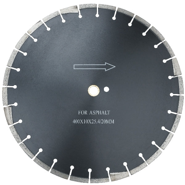 Timanttilaikka 400mm x 25,4/20mm "asfaltti"