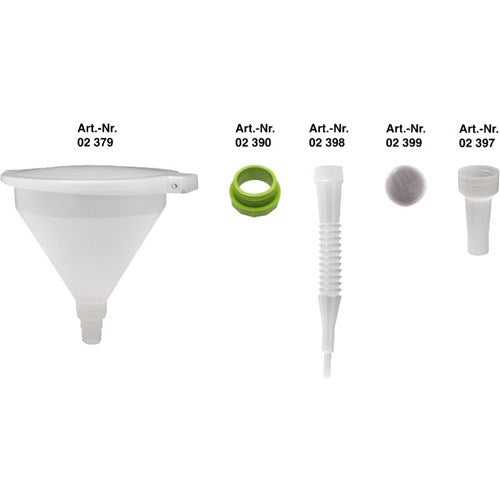 Pressol suppilo kahdella kaatonokalla ja tynnyriadapterilla